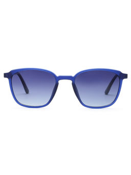 Scott Sunglasses - Blue Gradient Lens Square Sunglass Full Rim Crystal Blue Frame (49)