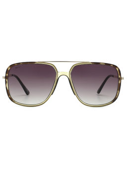 Scott Sunglasses - Green Gradient Lens Navigator Sunglass Full Rim Demi Olive Frame (58)