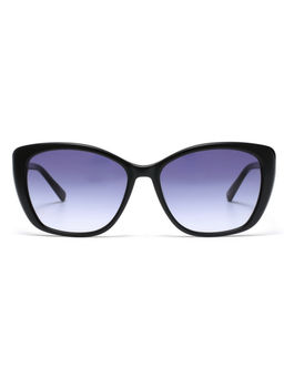 Tommy Hilfiger - Blue Gradient Lens Cat Eye Sunglass Full Rim Black Frame (56)