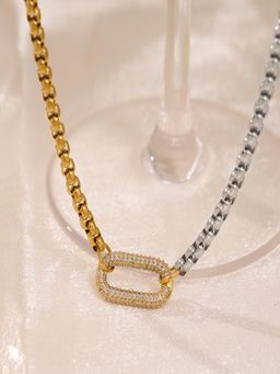 AQUASTREET - Openable Carabiner Clasp Chain 18K Gold Plated Waterproof Anti-Tarnish Necklace