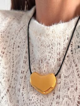AQUASTREET - Heart Pendant 18K Gold Plated Waterproof Anti-Tarnish Necklace