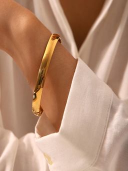 AQUASTREET - 8mm Openable 18K Gold Plated Waterproof Anti-Tarnish Kada