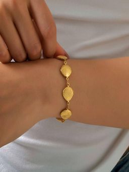 AQUASTREET - Beach Shell 18K Gold Plated Waterproof Anti-Tarnish Bracelet