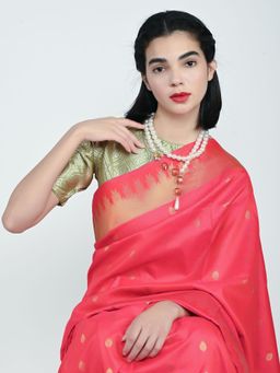 Odette - White Alloy Beaded Pearl Embellished Necklace For Women