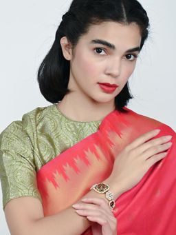 Odette - Multi-Color Alloy Kundan Embellished Bracelet For Women