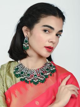 Odette - Alloy Kundan And Stone Jewellery Set For Women