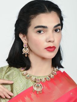 Odette - Alloy Kundan And Stone Jewellery Set For Women