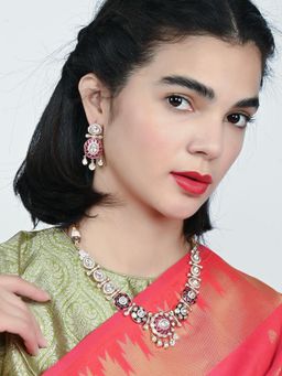 Odette - Alloy Kundan Jewellery Set For Women