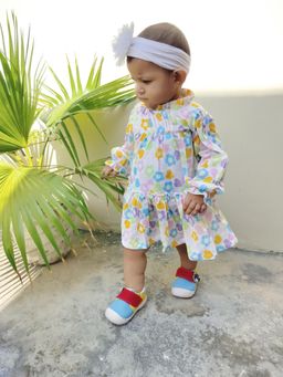 KOALA KIDZ - Girls Multi-Color Organic Cotton Dress