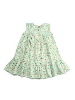 KOALA KIDZ - Girls Green Organic Cotton Dress