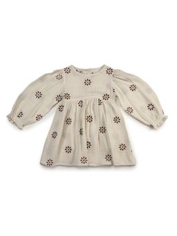 KOALA KIDZ - Girls Off White Bamboo Fibre Dress