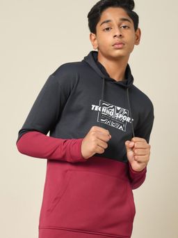 Technosport - Boys Black Polyester Hoodie