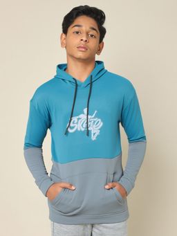 Technosport - Boys Turquoise Polyester Hoodie