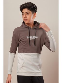 Technosport - Boys Brown Polyester Hoodie