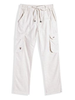 CAVIO - Boys Cream Cotton Cargos