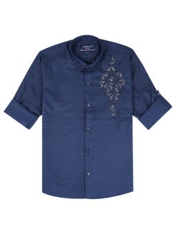 CHARCHIT - Boys Blue Blended Fabric Shirt