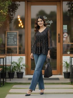 Varanga - Geometric Print Top