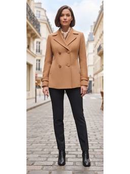 Pierre Carlo - Women Tan Coat