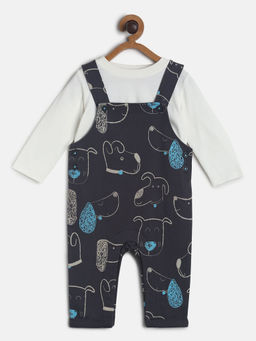 MINI KLUB - Baby Boys Black Dungaree (Set of 2)