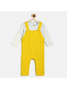MINI KLUB - Baby Boys Yellow Dungaree (Set of 2)