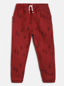MINI KLUB - Kids Boys Maroon Jogger