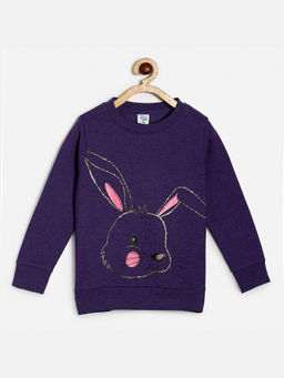 MINI KLUB - Kids Girls Purple Sweatshirt
