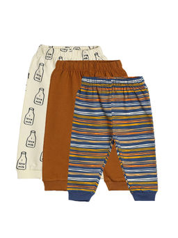 MINI KLUB - Baby Boys Multi-Color Knit Bottom (Pack of 3)