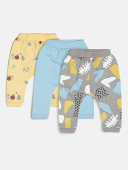 MINI KLUB - Baby Boys Multi-Color Knit Bottom (Pack of 3)