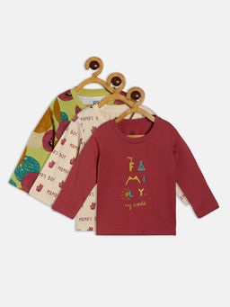 MINI KLUB - Baby Boys Multi-Color T-Shirt (Pack of 3)