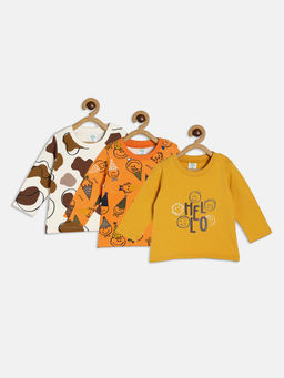 MINI KLUB - Baby Boys Multi-Color T-Shirt (Pack of 3)
