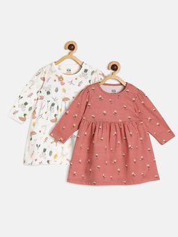 MINI KLUB - Baby Girls Multi-Color Dress (Pack of 2)