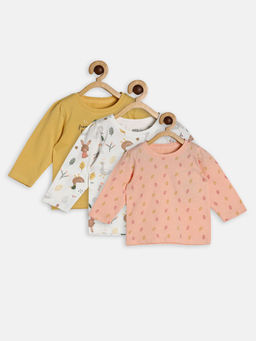 MINI KLUB - Baby Girls Multi-Color Knit Top (Pack of 3)