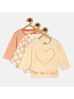 MINI KLUB - Baby Girls Multi-Color Knit Top (Pack of 3)