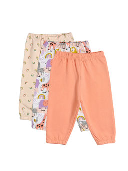 MINI KLUB - Baby Girls Multi-Color Legging (Pack of 3)