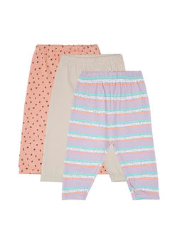 MINI KLUB - Baby Girls Multi-Color Legging (Pack of 3)