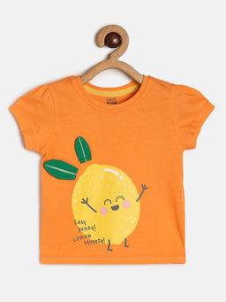 MINI KLUB - Baby Girls Orange Knit Top