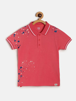 MINI KLUB - Kids Boys Pink Polo T-Shirt