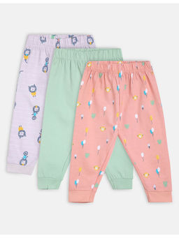 MINI KLUB - Baby Boys Multi-Color Knit Bottom (Pack of 3)