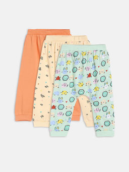 MINI KLUB - Baby Boys Multi-Color Knit Bottom (Pack of 3)