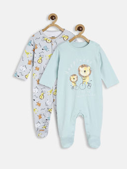 MINI KLUB - Baby Boys Blue Sleep Suit (Pack of 2)