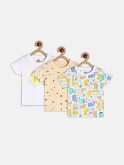 MINI KLUB - Baby Boys Multi-Color T-Shirt (Pack of 3)