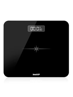 beatXP - Actifit Flare Digital Weighing Scale with Backlit LCD Panel Black