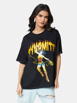 The Souled Store - Wonder Woman Dynamite Women Oversized T-Shirt