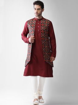 KISAH - Men Multi Jacket Kurta Churidar (Set of 3)