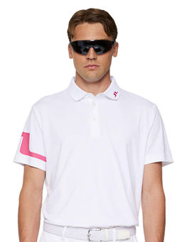 J.Lindeberg - Heath Regular Fit White Golf Polo T-Shirt