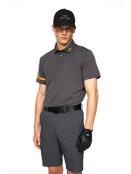 J.Lindeberg - Heath Regular Fit Asphalt Golf Polo T-Shirt