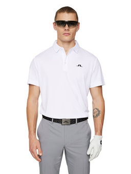 J.Lindeberg - Peat Regular Fit White Golf Polo T-Shirt