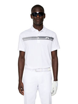 J.Lindeberg - Klas Regular Fit White Golf Polo T-Shirt