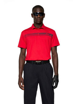 J.Lindeberg - Klas Regular Fit Barbados Cherry Golf Polo T-Shirt