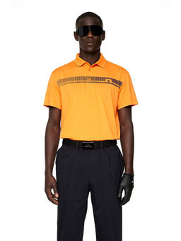 J.Lindeberg - Klas Regular Fit Persimmon Orange Golf Polo T-Shirt